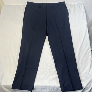 Lauren Ralph Lauren Total Comfort Pants 38x30 Navy Wool Pleated